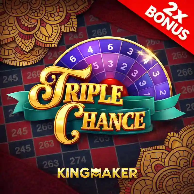 Triple Chance online slot game interface at sixes6 casino
